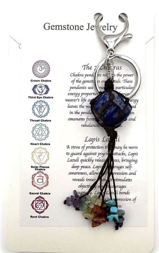 Chakra Keyring Lapis - Rivendell Shop