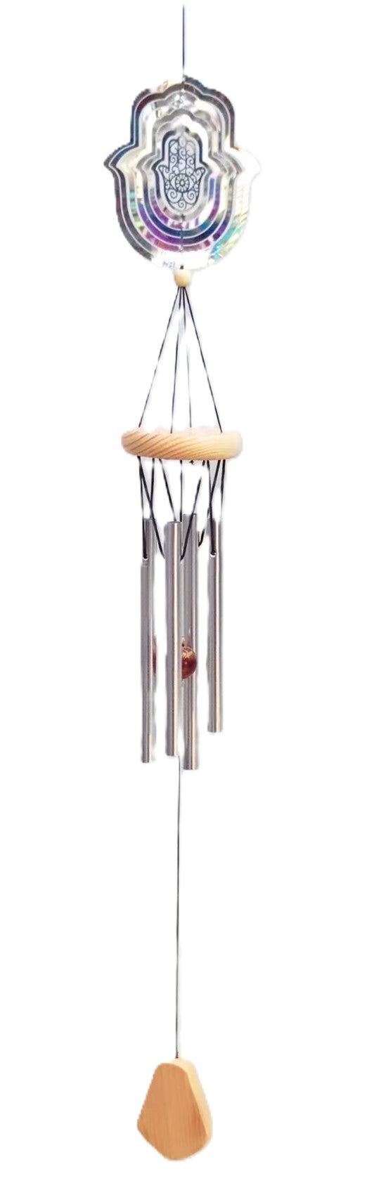 Spinner Windchime Hamsa - Rivendell Shop