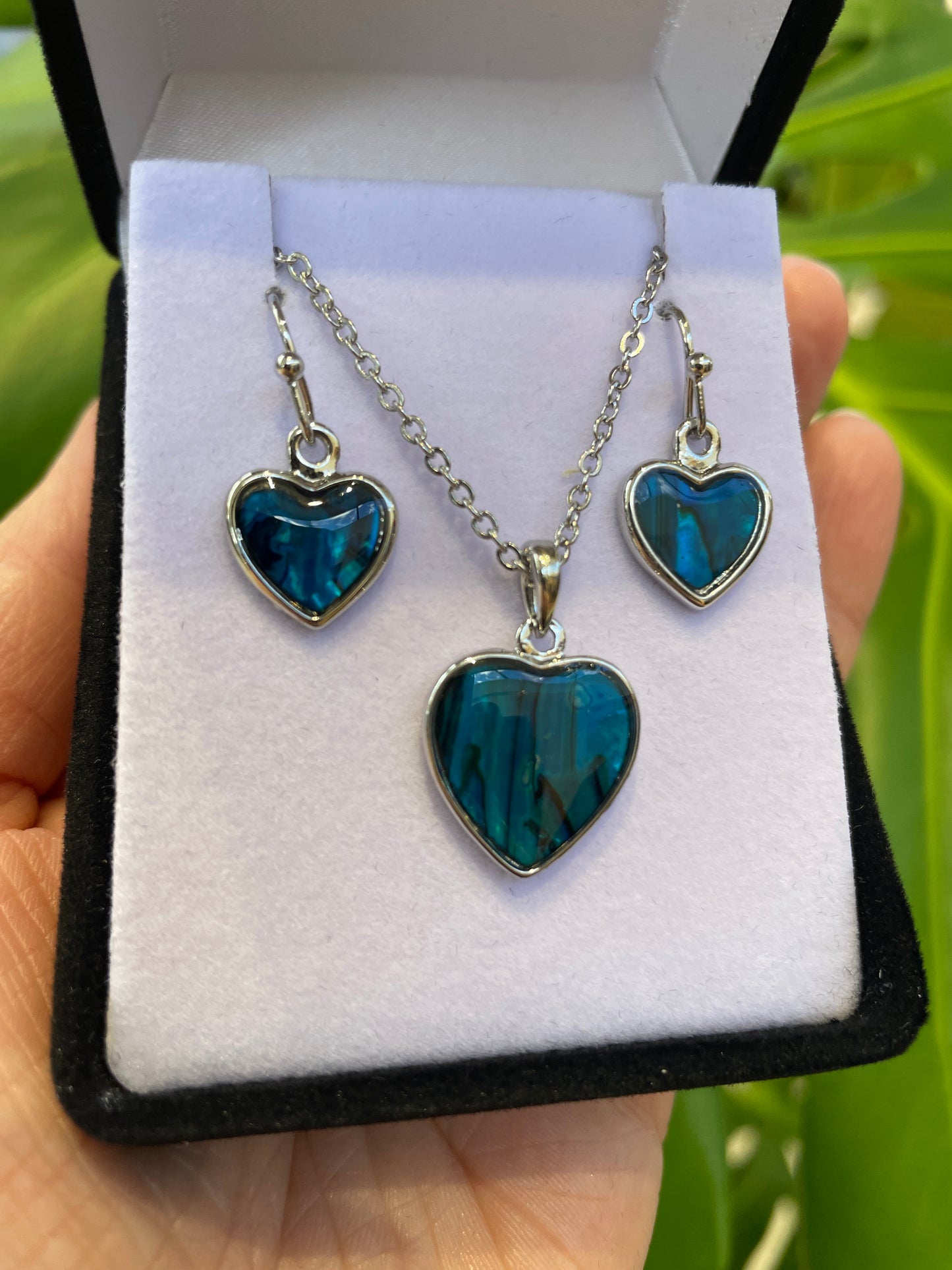 Paua Set - Heart - Rivendell Shop