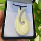 Handcarved Bone Fish Hook Pendant - Hei Matau - Rivendell Shop