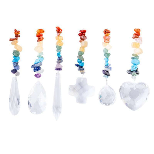 Chakra Gemstone & Crystal Sun Catcher - Rivendell Shop