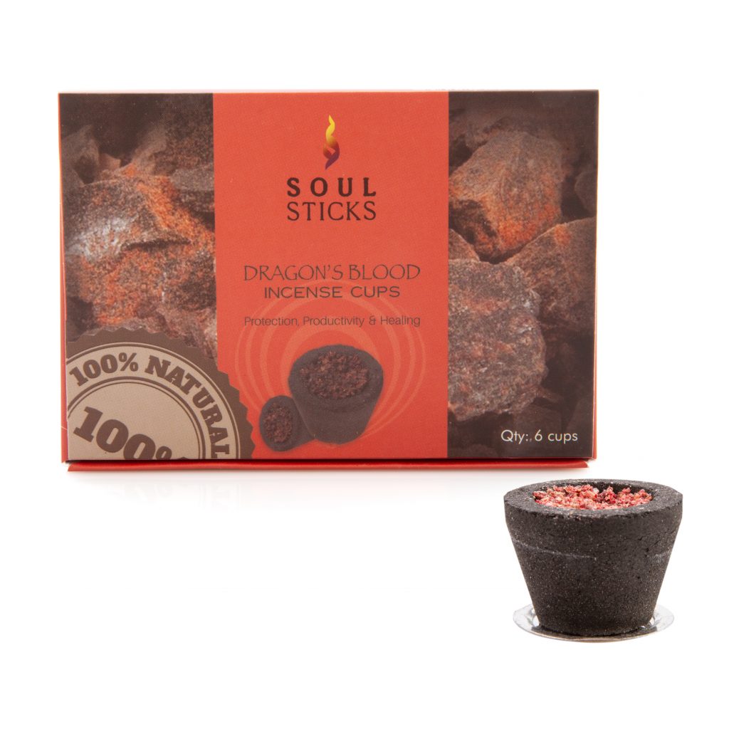 Soul Sticks Dragon’s Blood Incense Cup - Rivendell Shop