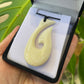 Handcarved Bone Fish Hook Pendant - Hei Matau - Rivendell Shop