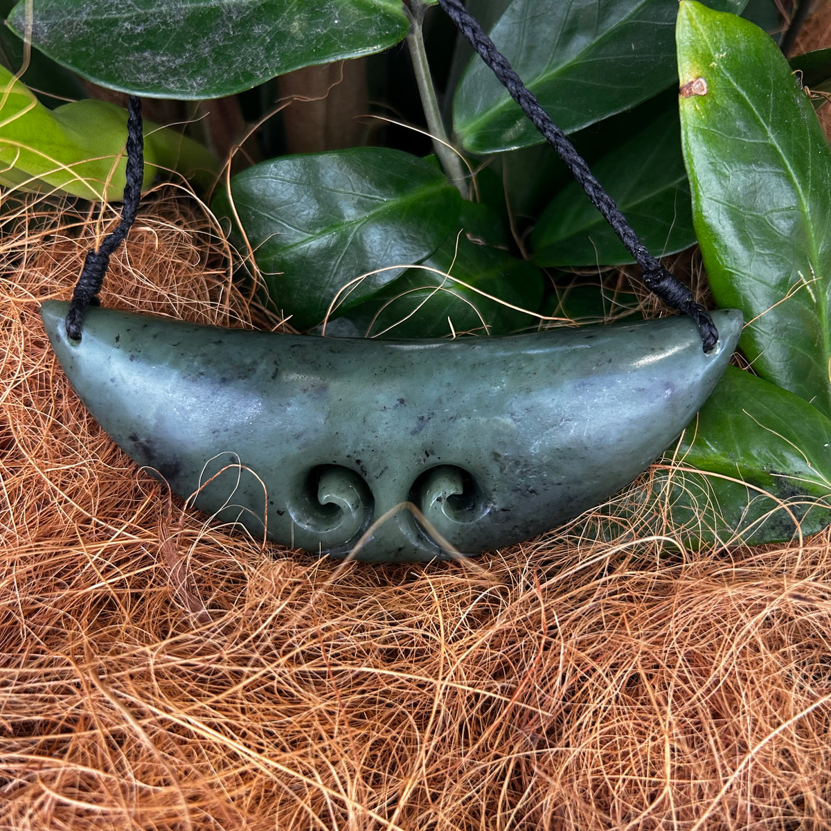 Greenstone Chest Plate - Koru Carving - Rivendell Shop