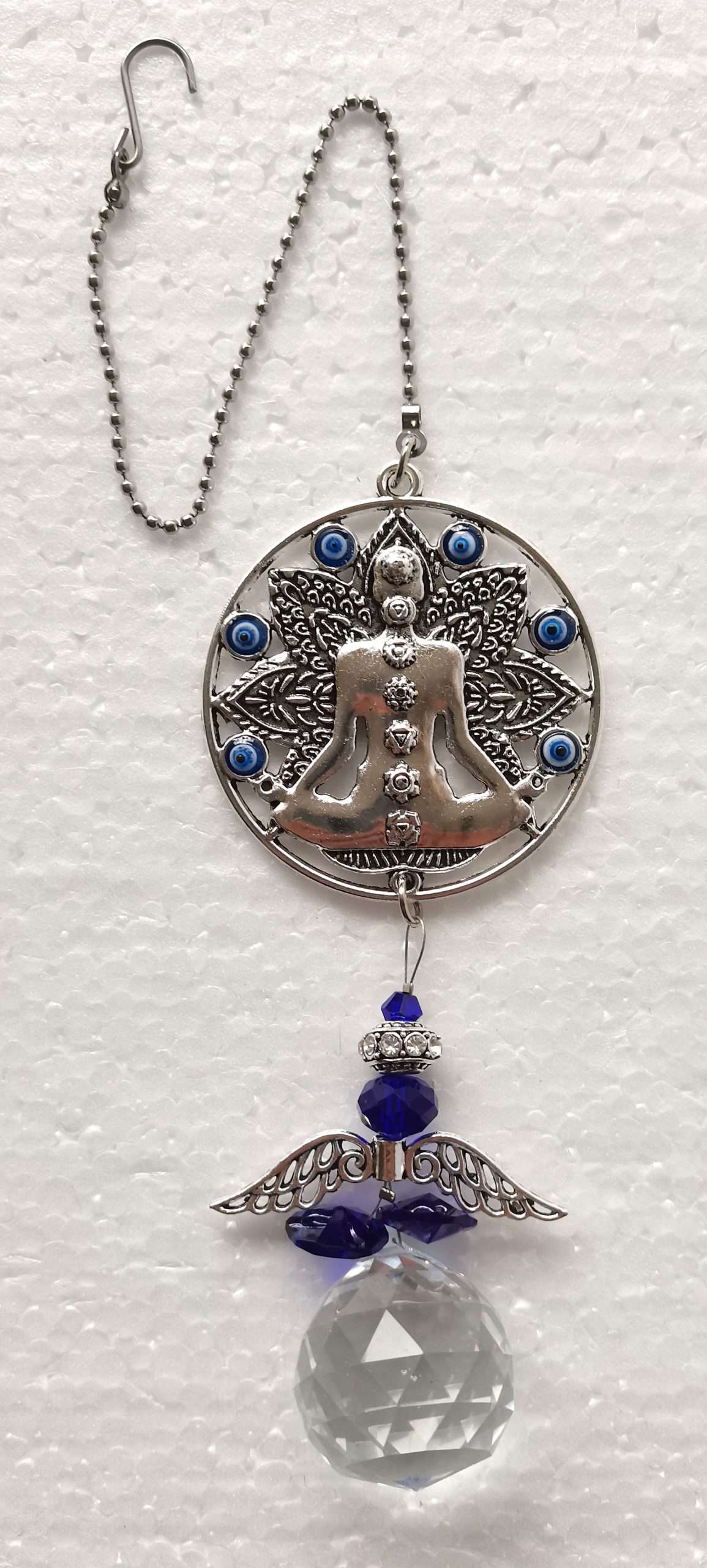 Chakra Sun catcher with Evil Eye