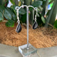 Black Coral Earrings - Teardrop - Rivendell Shop