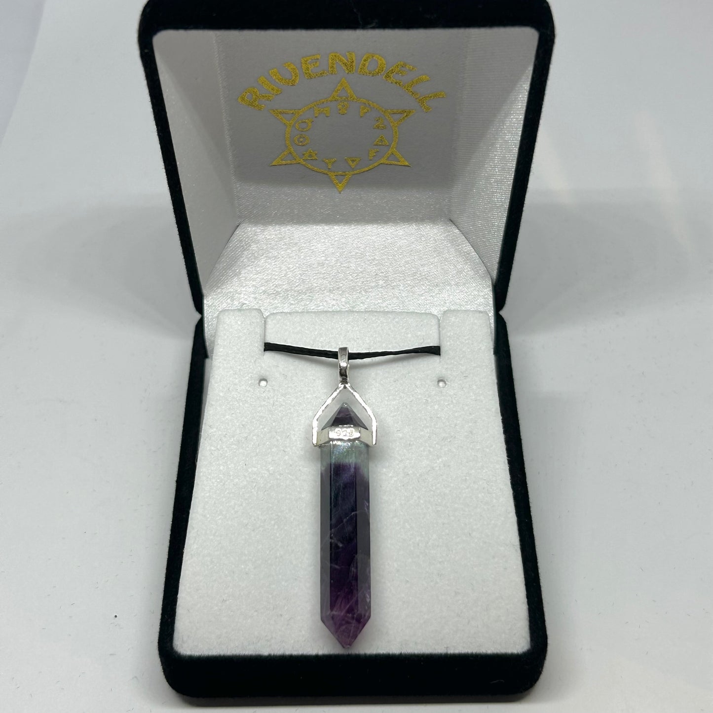 Fluorite Silver Point Pendant - Rivendell Shop