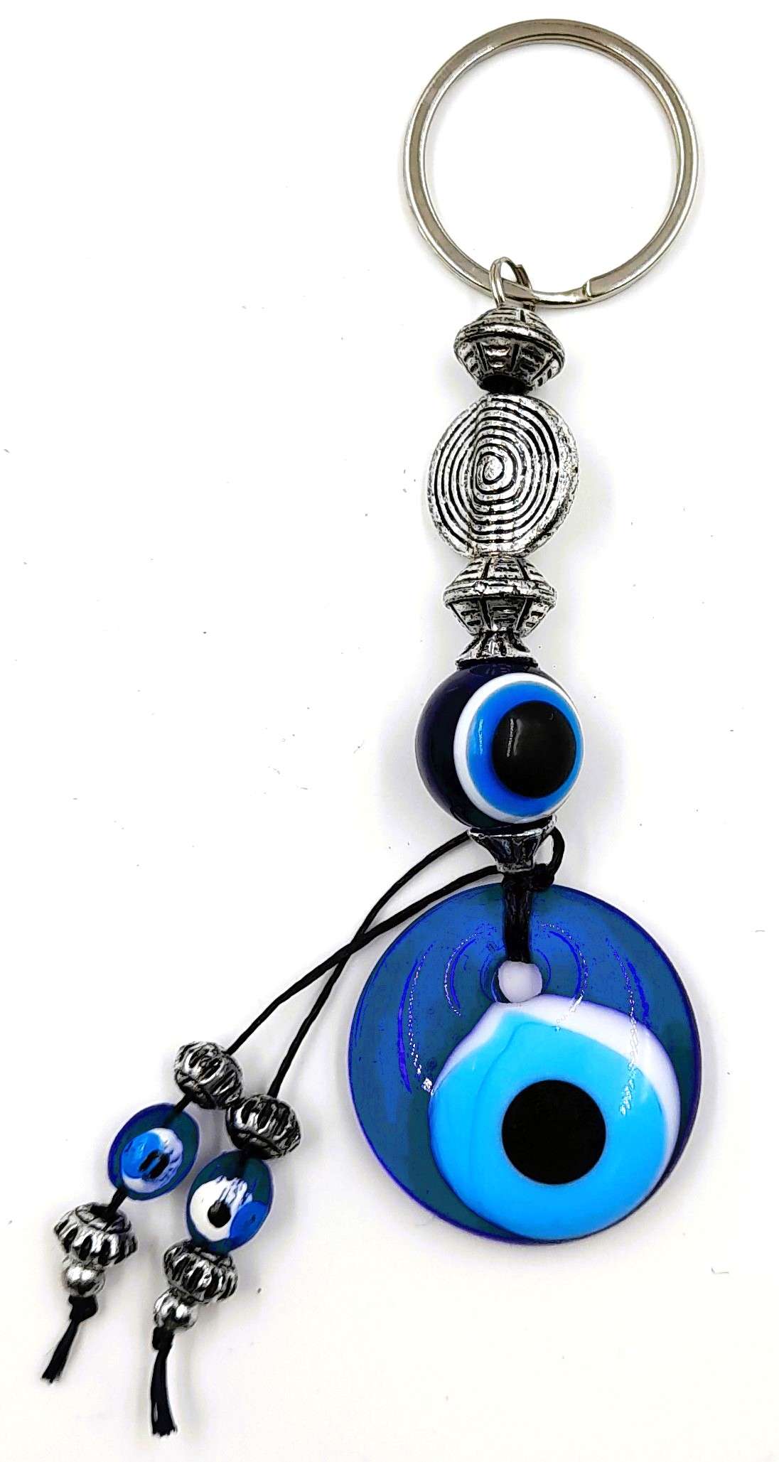 Turkish Glass Evil Eye Keyring – Rivendell Shop