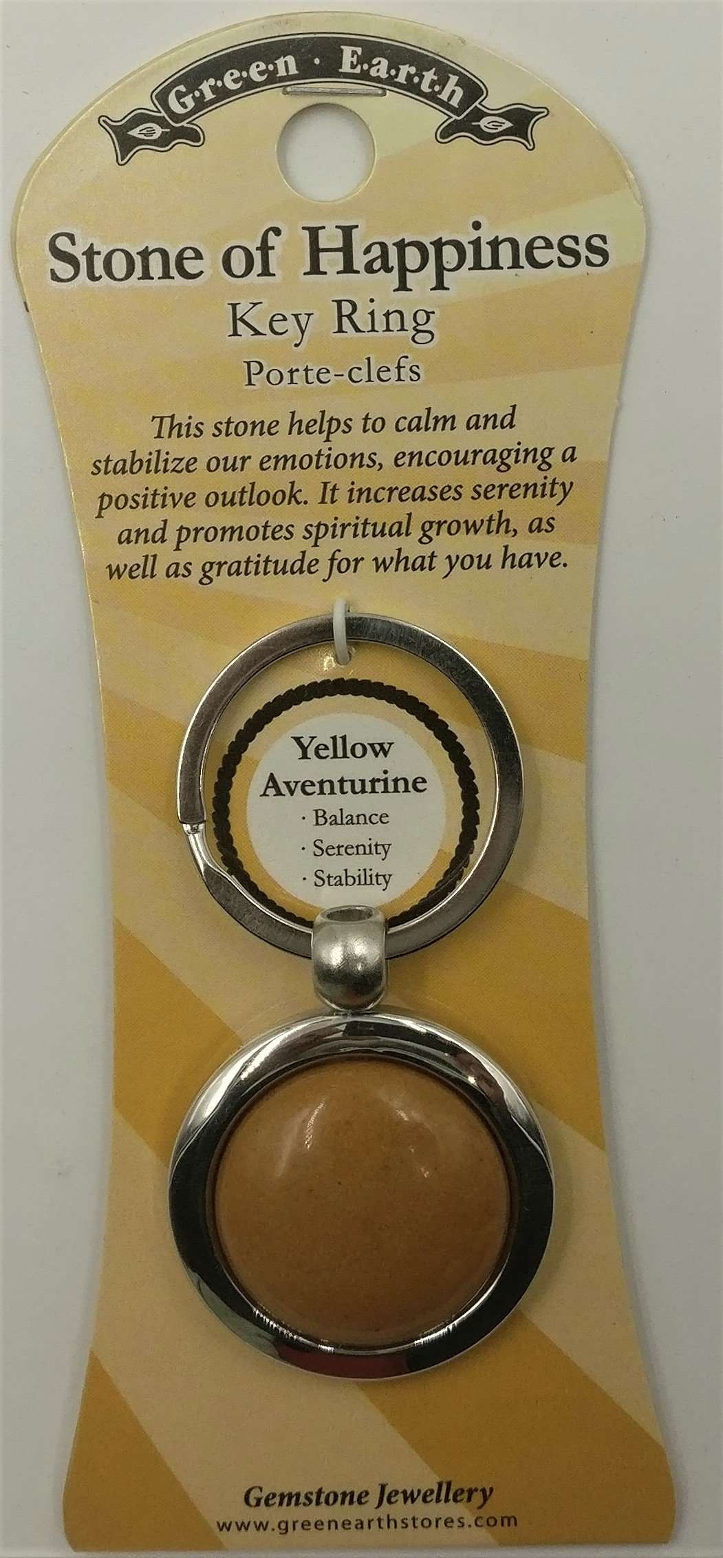 Yellow aventurine keychain - Rivendell Shop