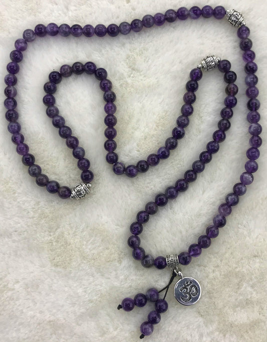 Amethyst mala beads - Rivendell Shop