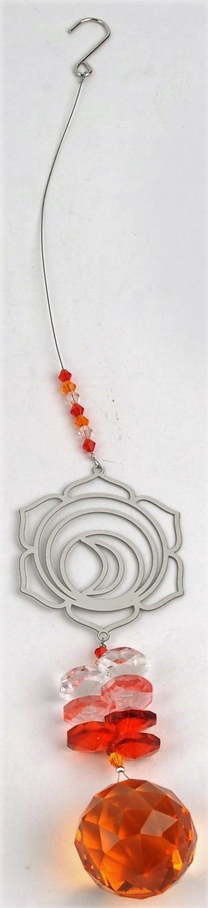 Chakra Crystal Hanging Saffron - Rivendell Shop