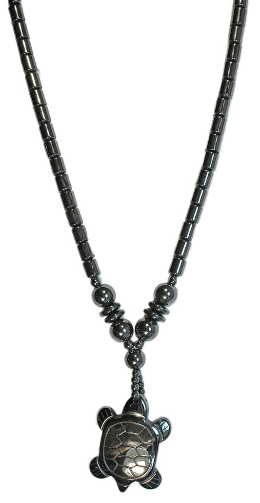 Hematite Turtle Pendant - Rivendell Shop