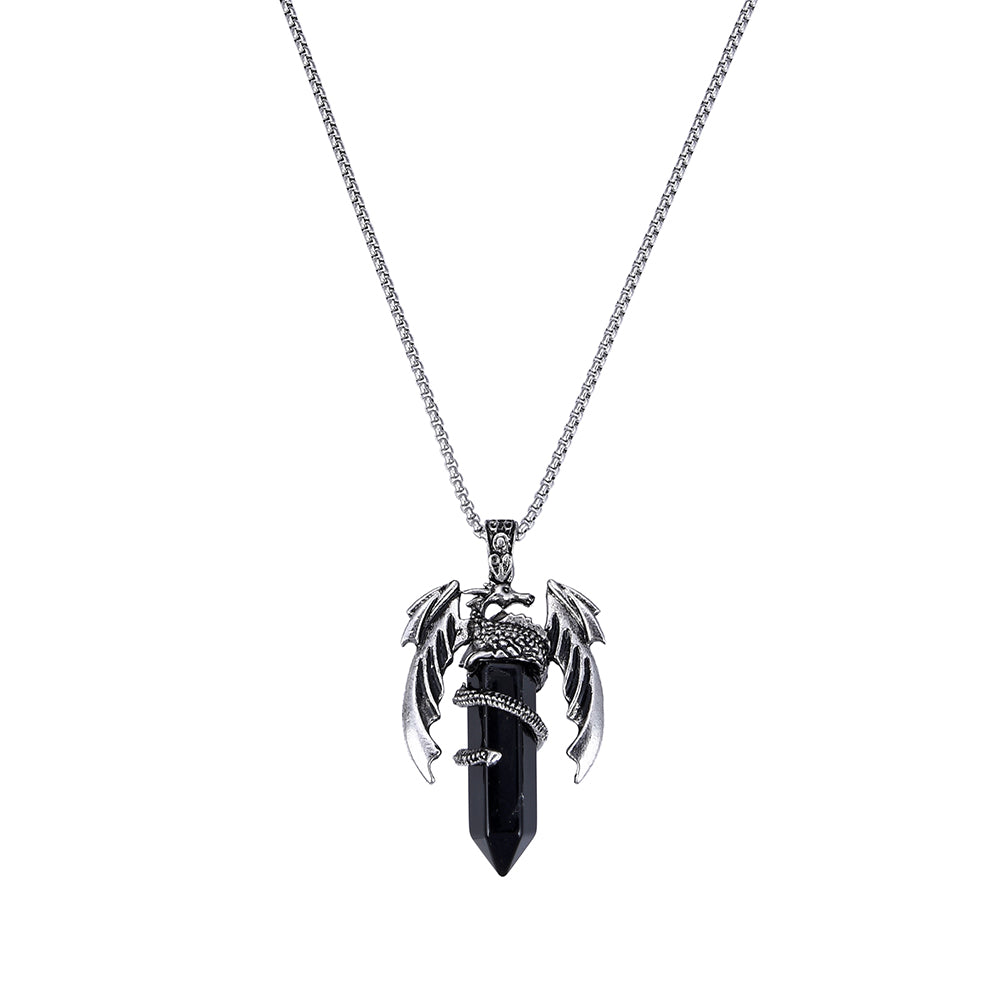 Obsidian Dragon Pendant - Rivendell Shop