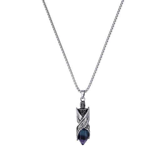 Fluorite Pendant with Dragon Wings - Rivendell Shop