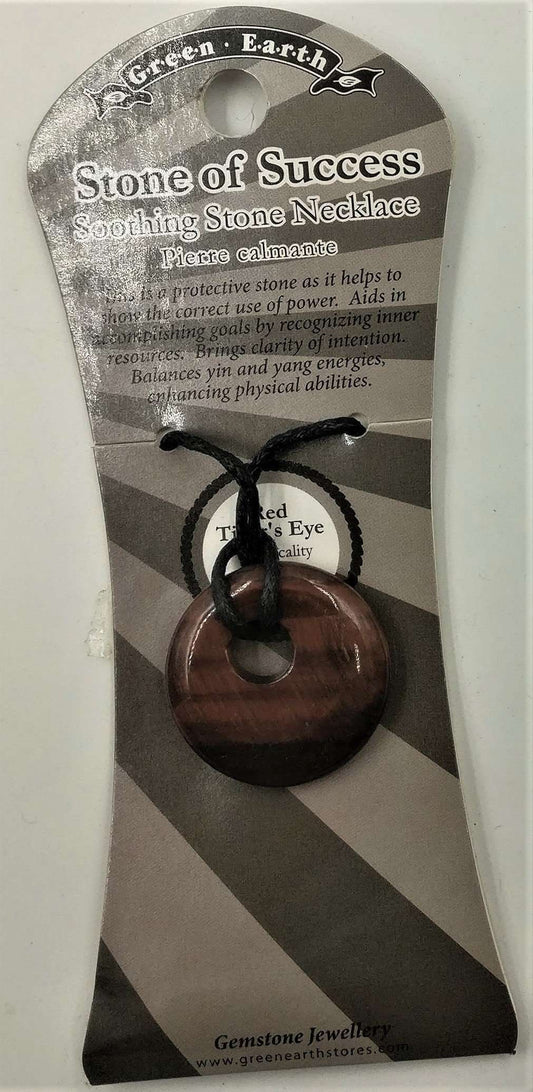 Red tigers eye pendant - Rivendell Shop