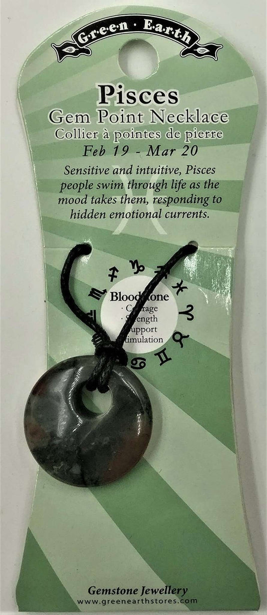 Bloodstone zodiac pendant - Rivendell Shop