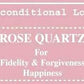 Rose quartz keychain - Rivendell Shop