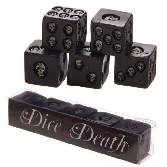 Black Skull Dice – Pack of 5 - Rivendell Shop