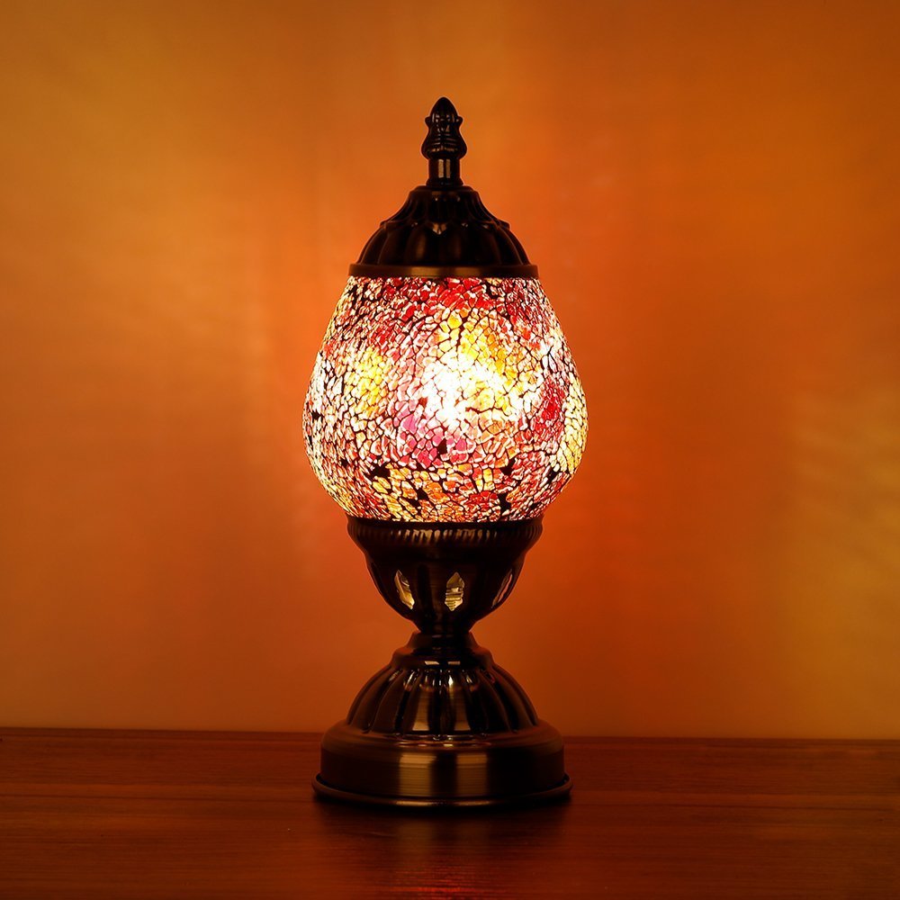 Turkish Oval Mosaic Lamp - Rivendell Shop