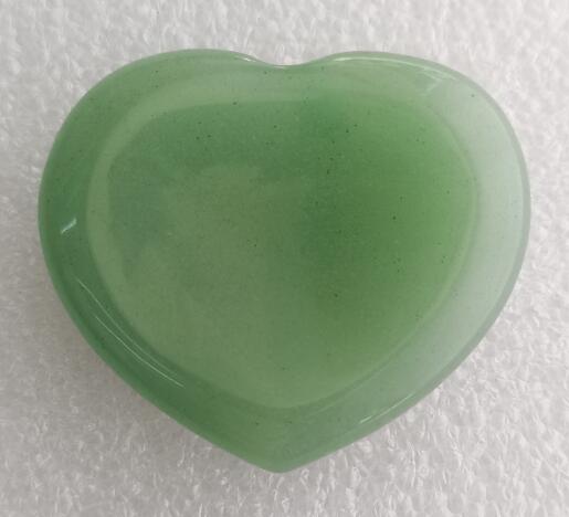 Green Aventurine Worry Stone - Heart - Rivendell Shop