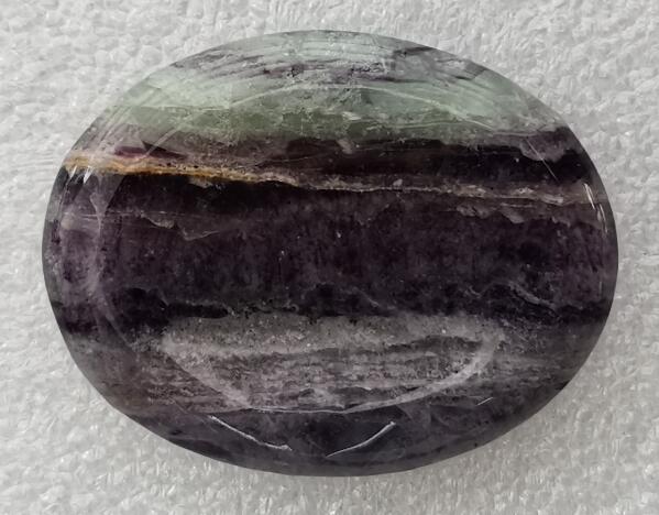 Fluorite Worry Stone - Oval - Rivendell Shop