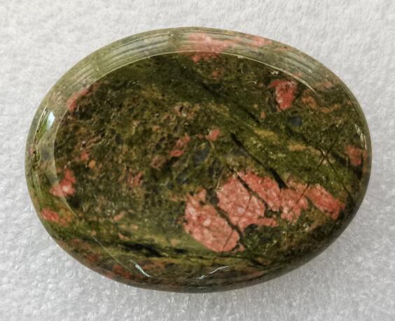 Unakite Worry Stone - Oval - Rivendell Shop