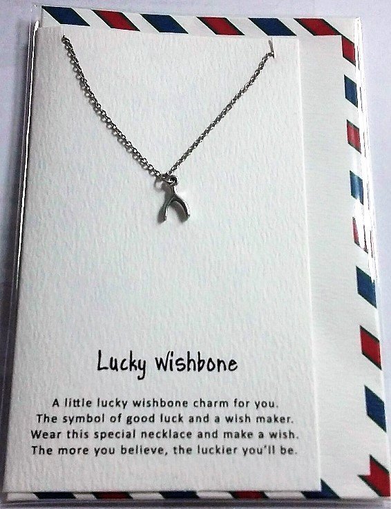 Lucky Wishbone pendant - Rivendell Shop