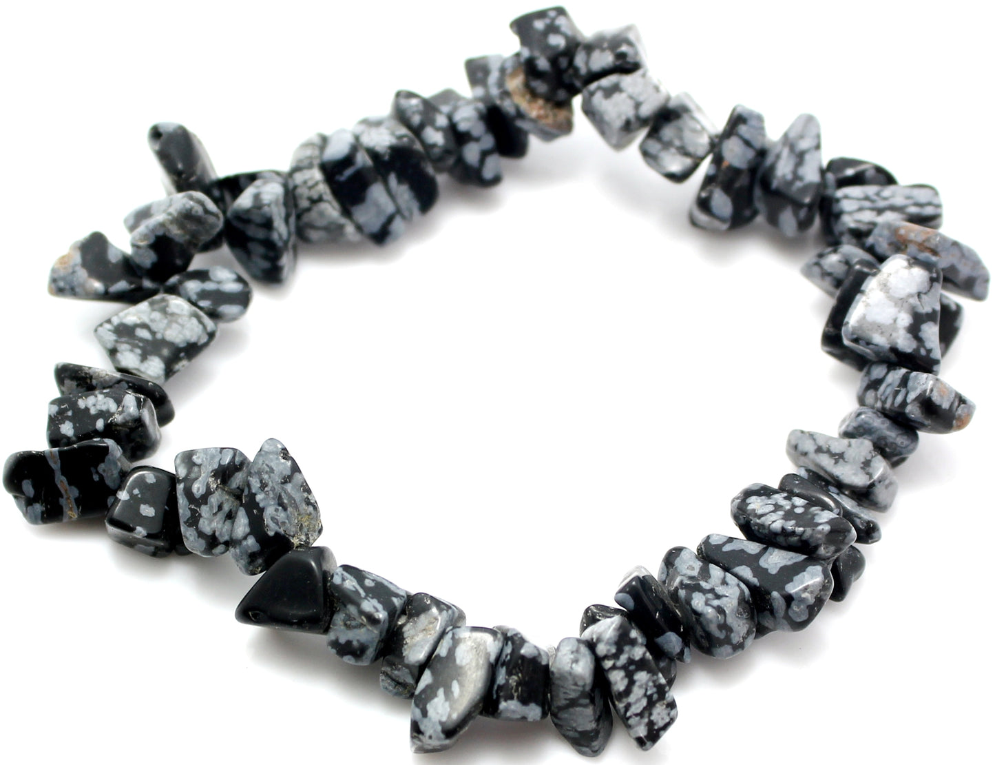 Snowflake obsidian zodiac bracelet - Rivendell Shop
