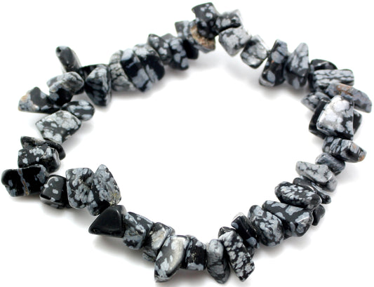 Snowflake obsidian bracelet - Rivendell Shop