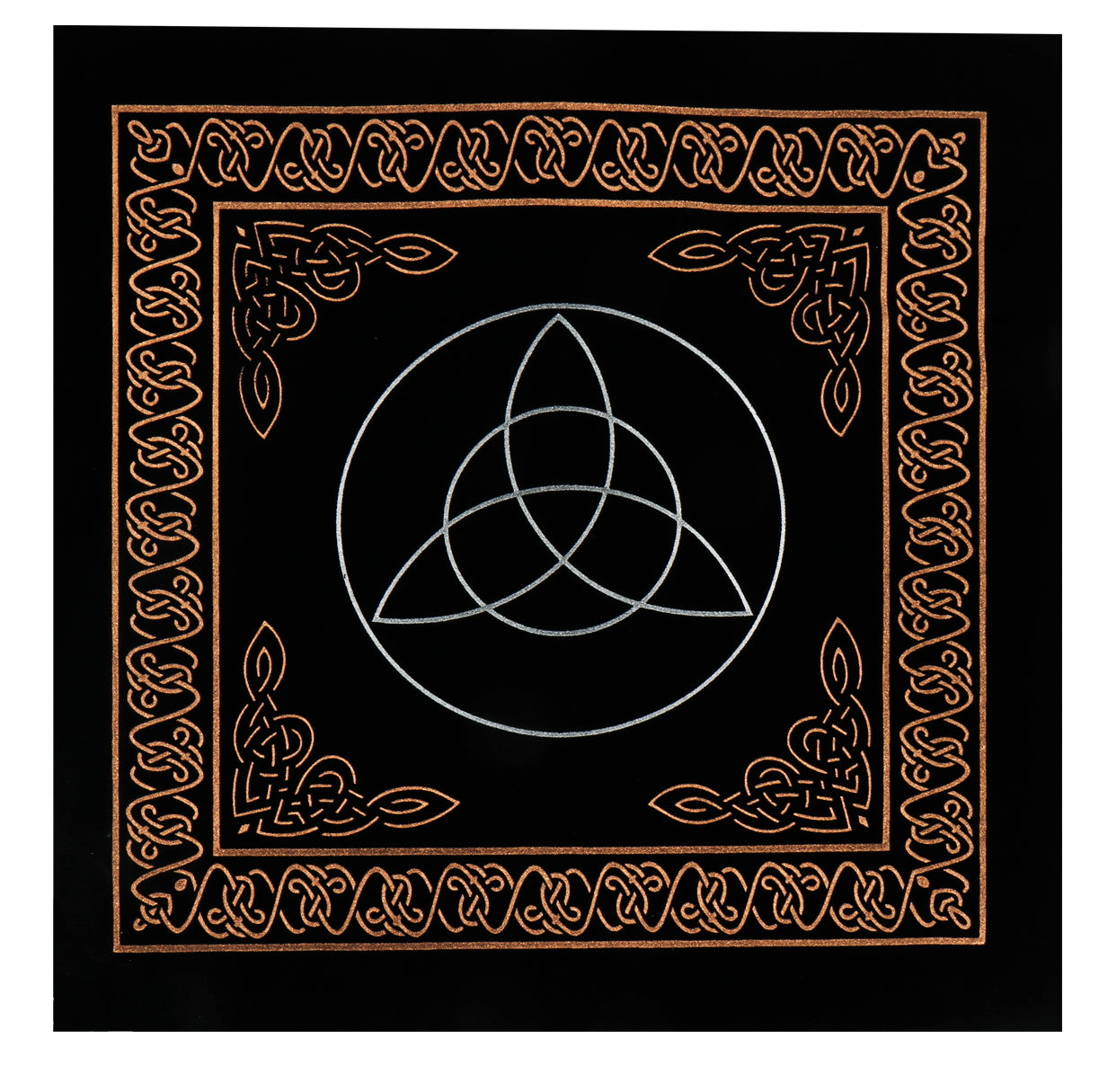 Velvet Divination Cloth-Triquetra Rune - Rivendell Shop