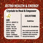 Goldstone zodiac bracelet - Rivendell Shop