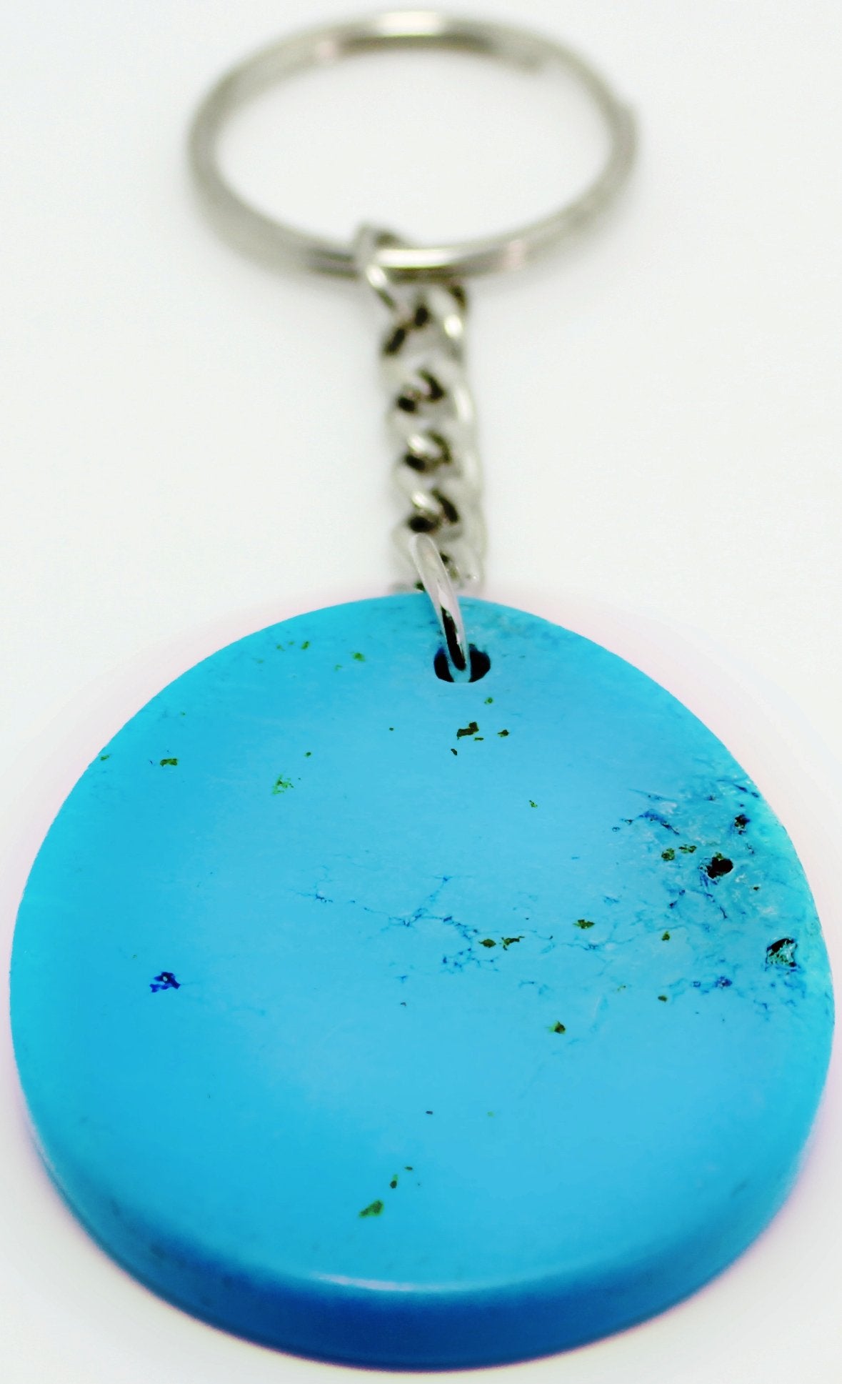 Turquoise howlite zodiac keychain - Rivendell Shop
