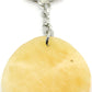 Orange calcite zodiac keychain - Rivendell Shop
