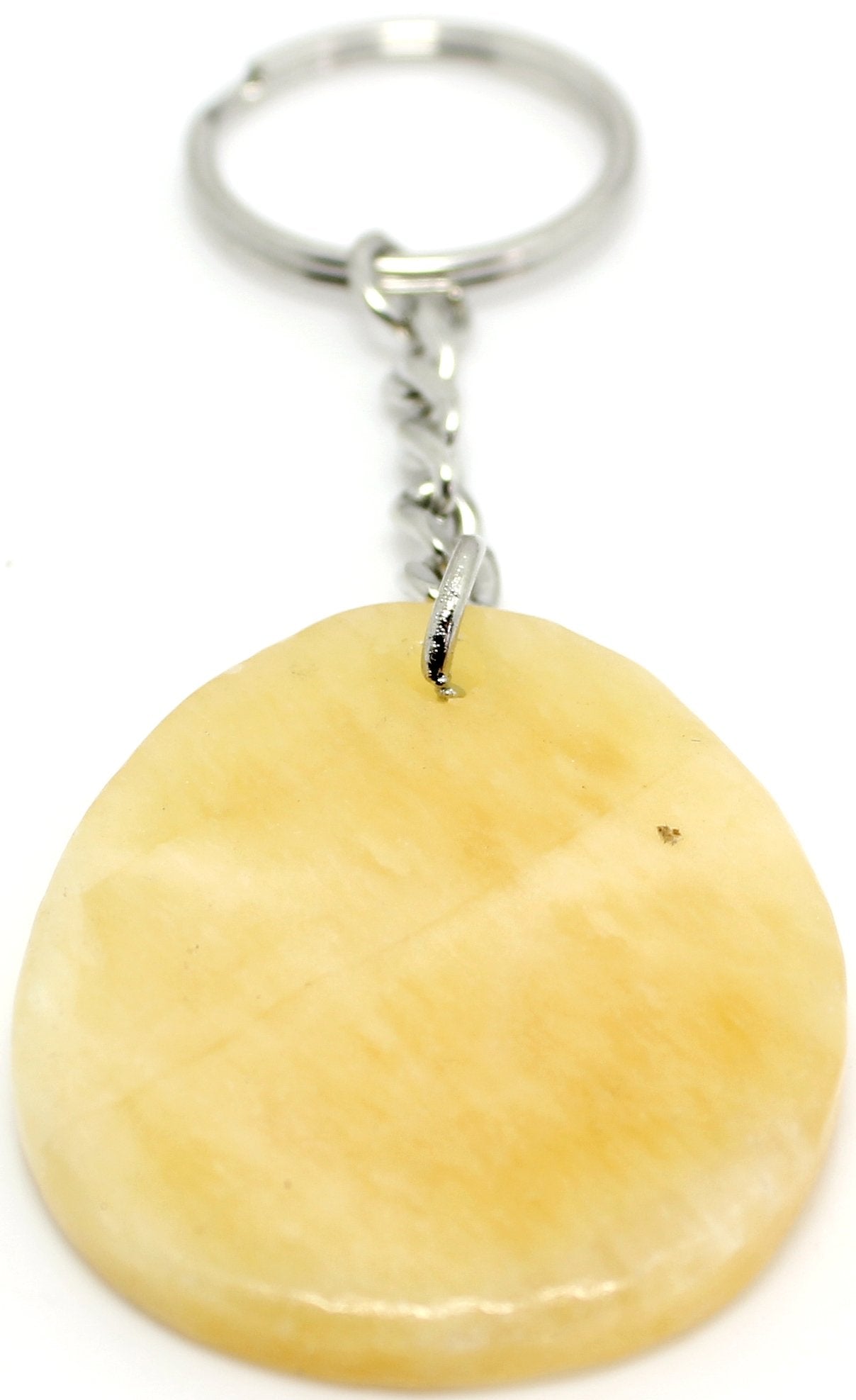 Orange calcite zodiac keychain - Rivendell Shop