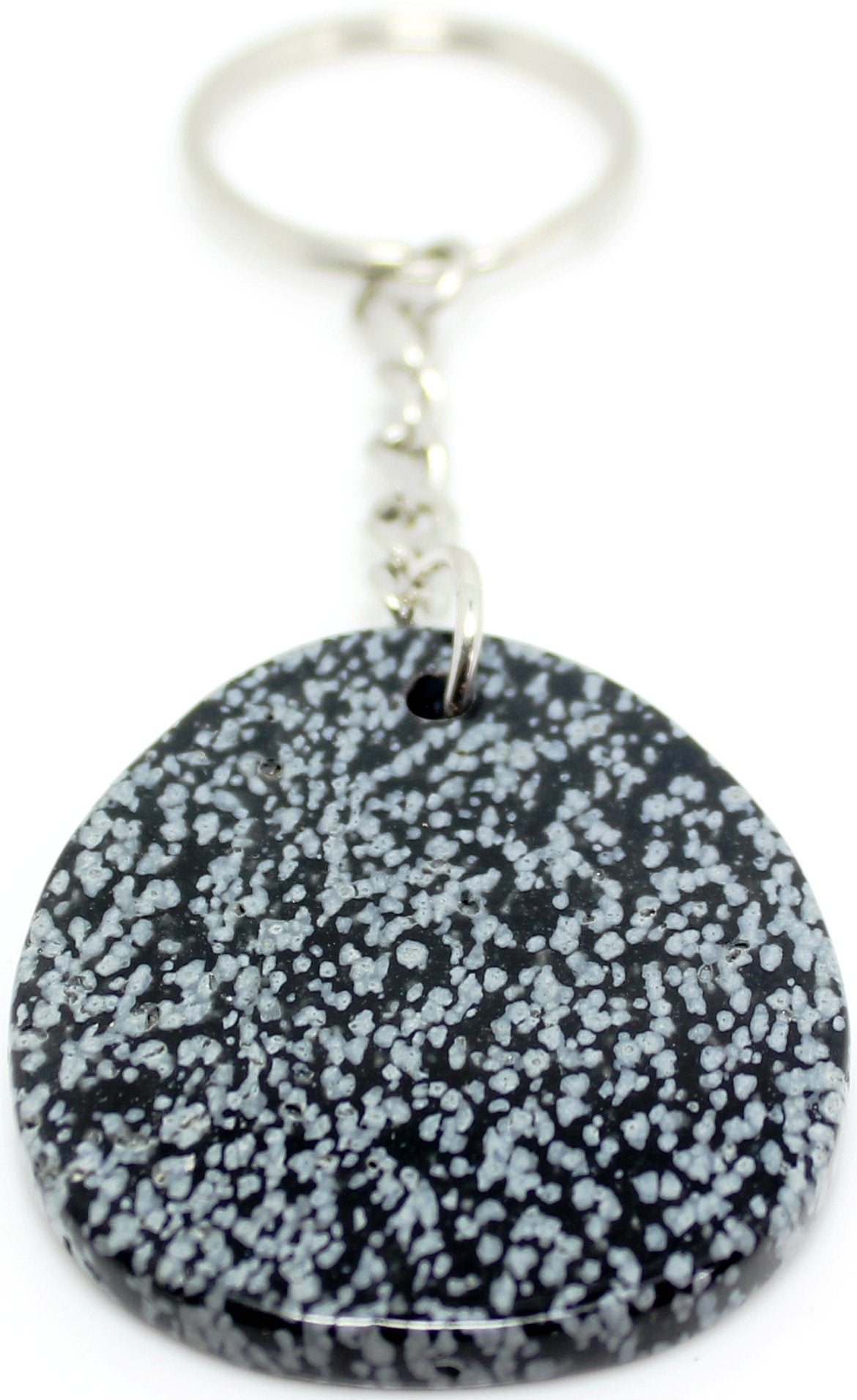 Snowflake obsidian zodiac keychain - Rivendell Shop