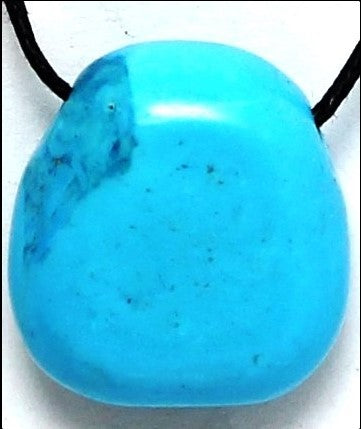 Turquoise howlite zodiac pendant - Rivendell Shop
