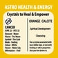 Orange calcite zodiac bracelet - Rivendell Shop