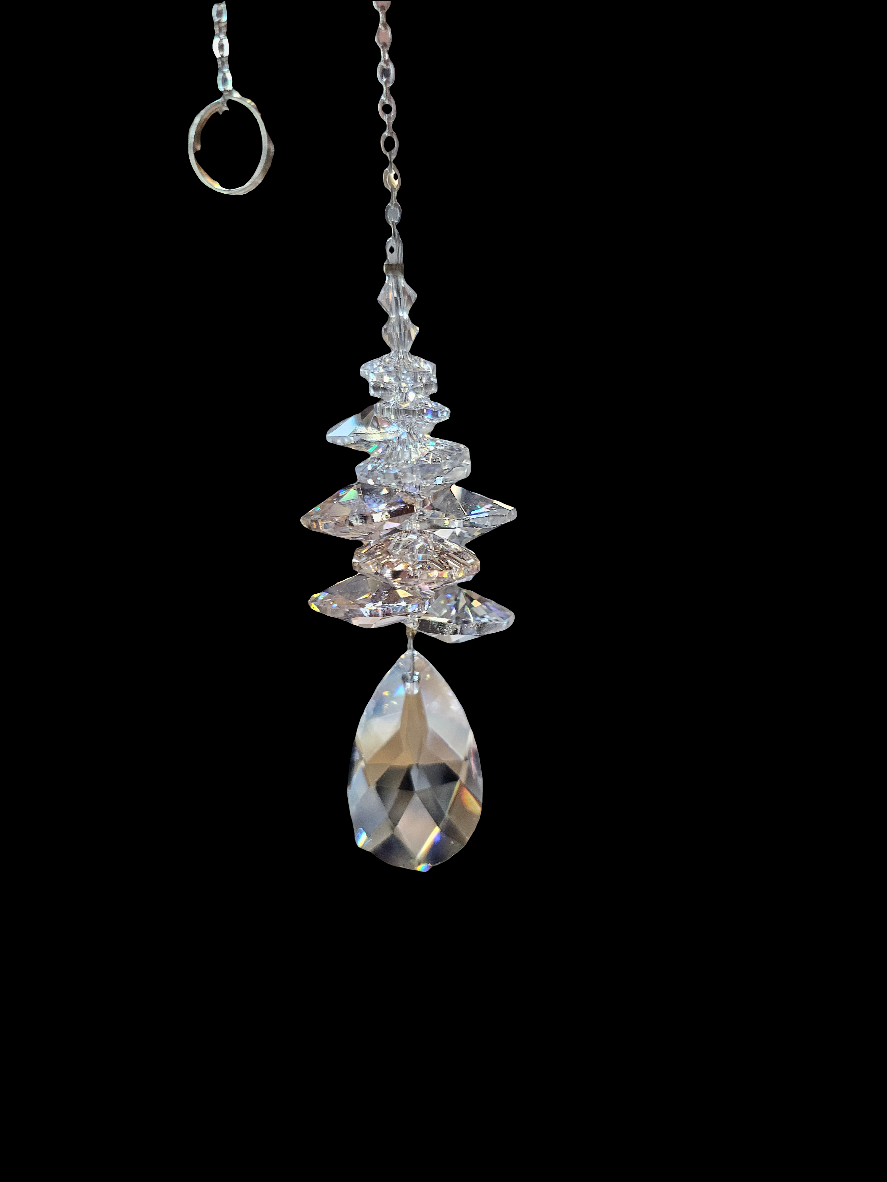 Clarus Crystal Hanging Dewdrop Silk