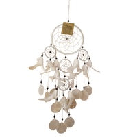 White with Shell Dreamcatcher 12cm - Rivendell Shop