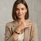 AI-processed: Mix tiger’s eye round bead bracelets