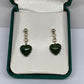 Heart Greenstone Earrings - Rivendell Shop