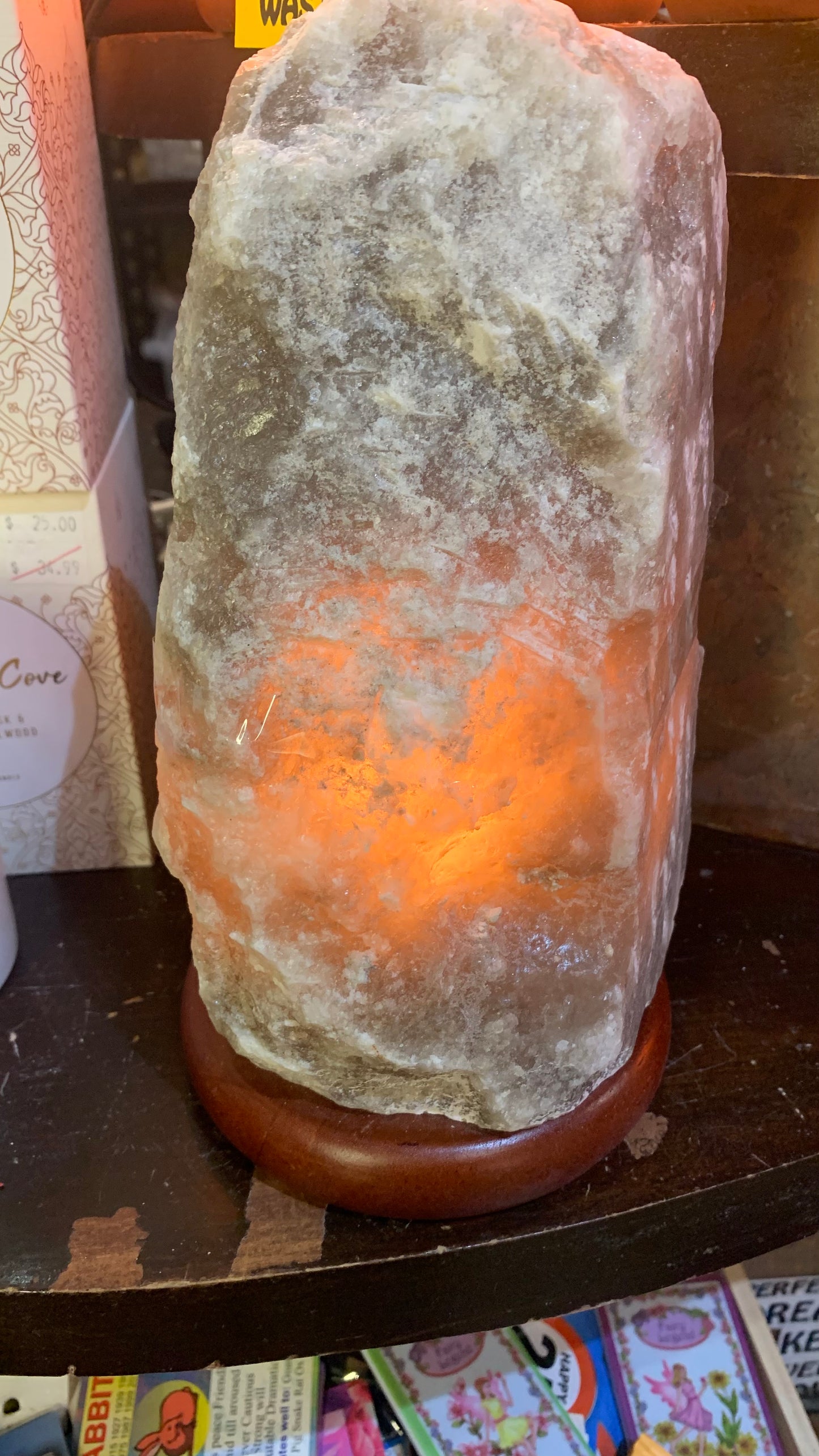 Gray Himalayan Salt Lamp 3-4.5kg Range - Rivendell Shop