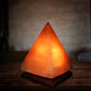 White Himalayan Salt Pyramid Lamp - Orange - Rivendell Shop