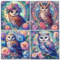 Owl Ceramic Coaster set of 4 - Rivendell Shop