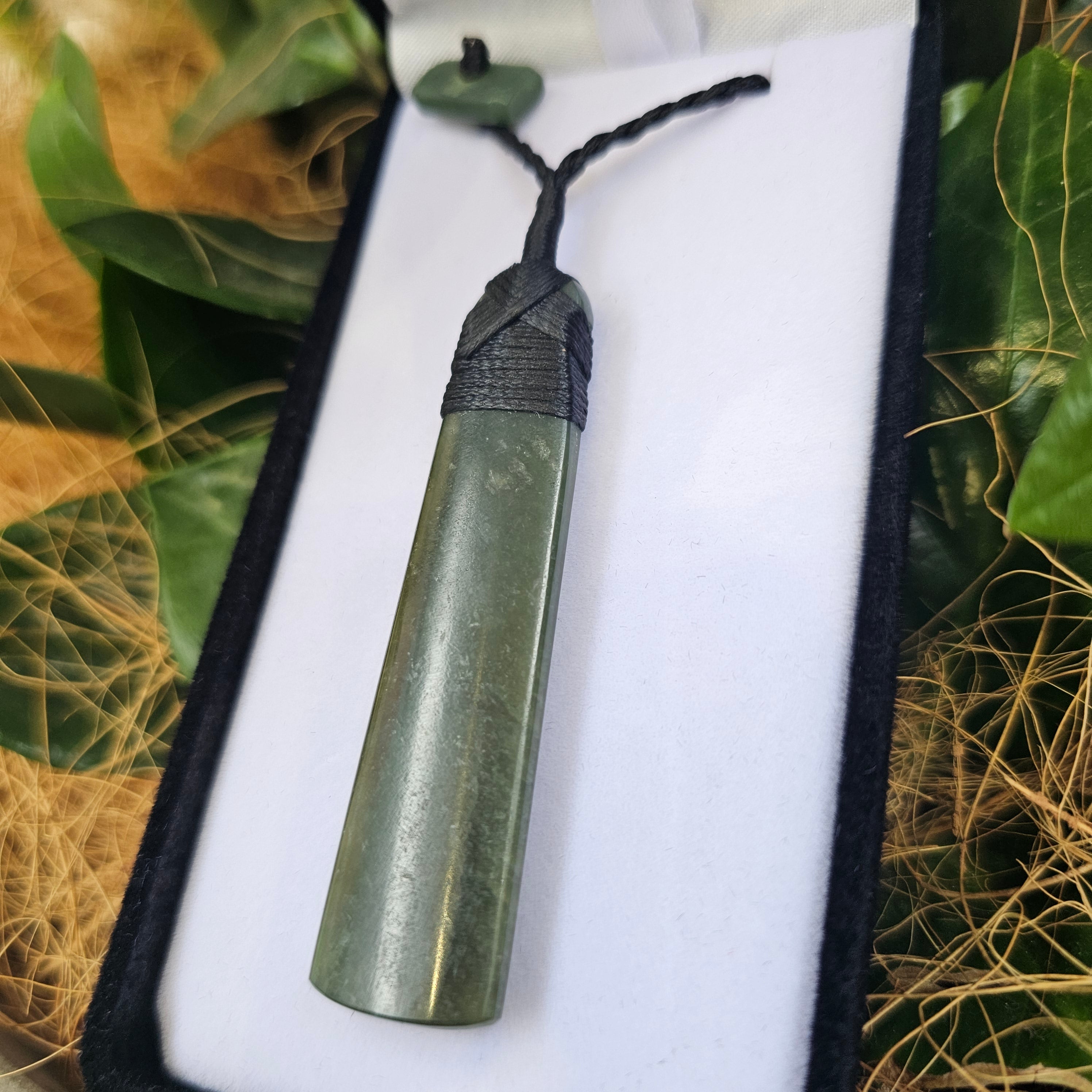 Greenstone (Pounamu) Rounded Toki Pendant