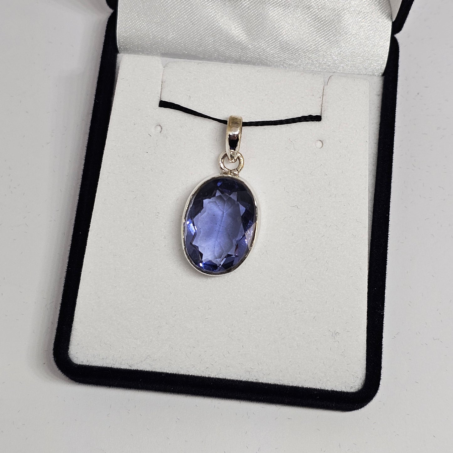 Iolite Sterling Silver Pendant - Rivendell Shop