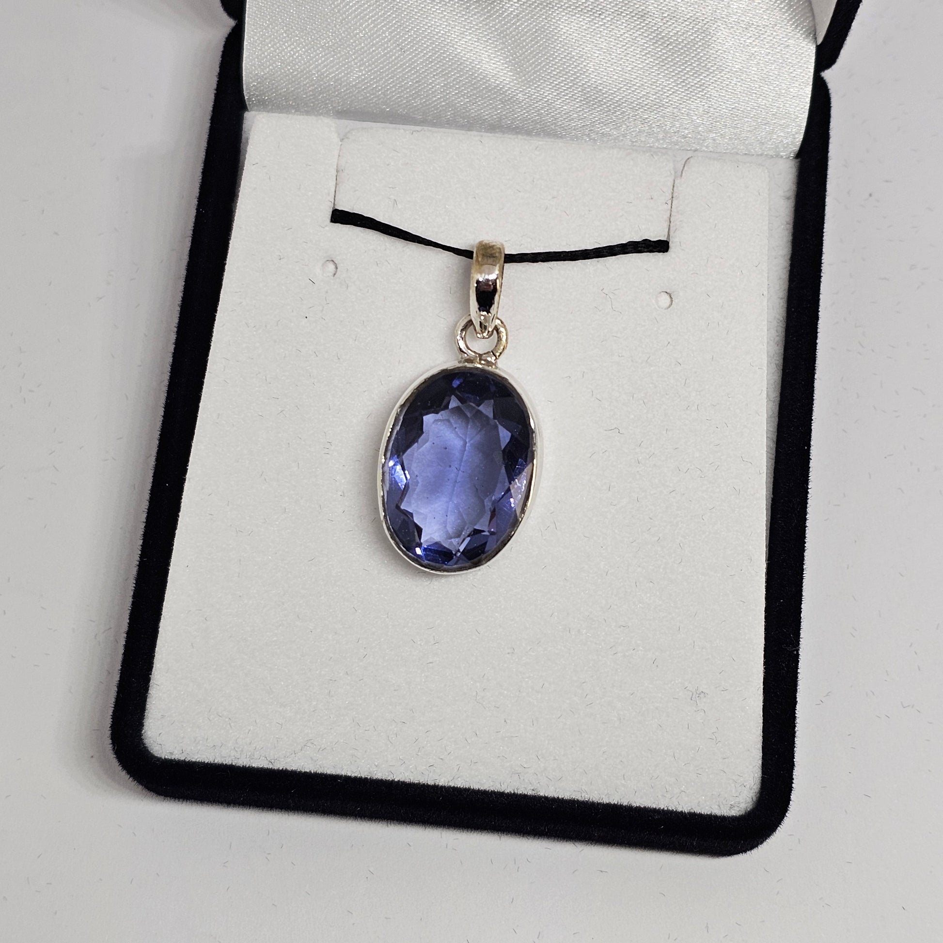 Iolite Sterling Silver Pendant - Rivendell Shop