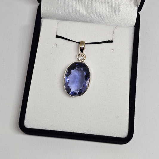 Iolite Sterling Silver Pendant - Rivendell Shop
