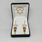Amber Butterfly Earrings - Rivendell Shop