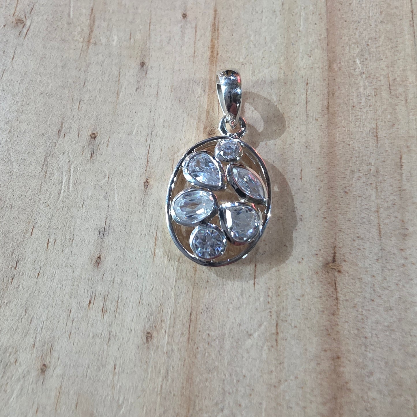 Clear quartz pendant